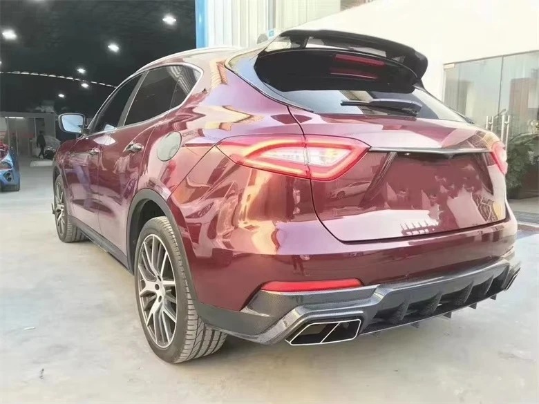Used for Masara Levante Carbon Fiber Rear Spoiler Mudguard Roof Mudguard M-style Car Parts Body Kit